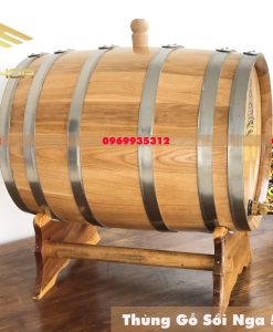 mẫu thùng rượu gỗ sồi đẹp 2023