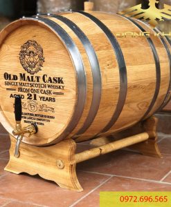 Bán thùng gỗ sồi ủ rượu vang 200 lít