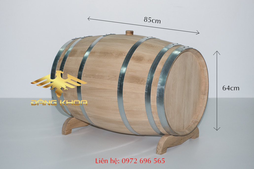 Thùng gỗ sồi ngâm rượu 200l