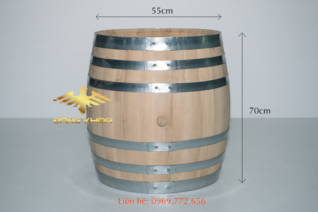 Kích thước của thùng ủ rượu gỗ sồi 100l