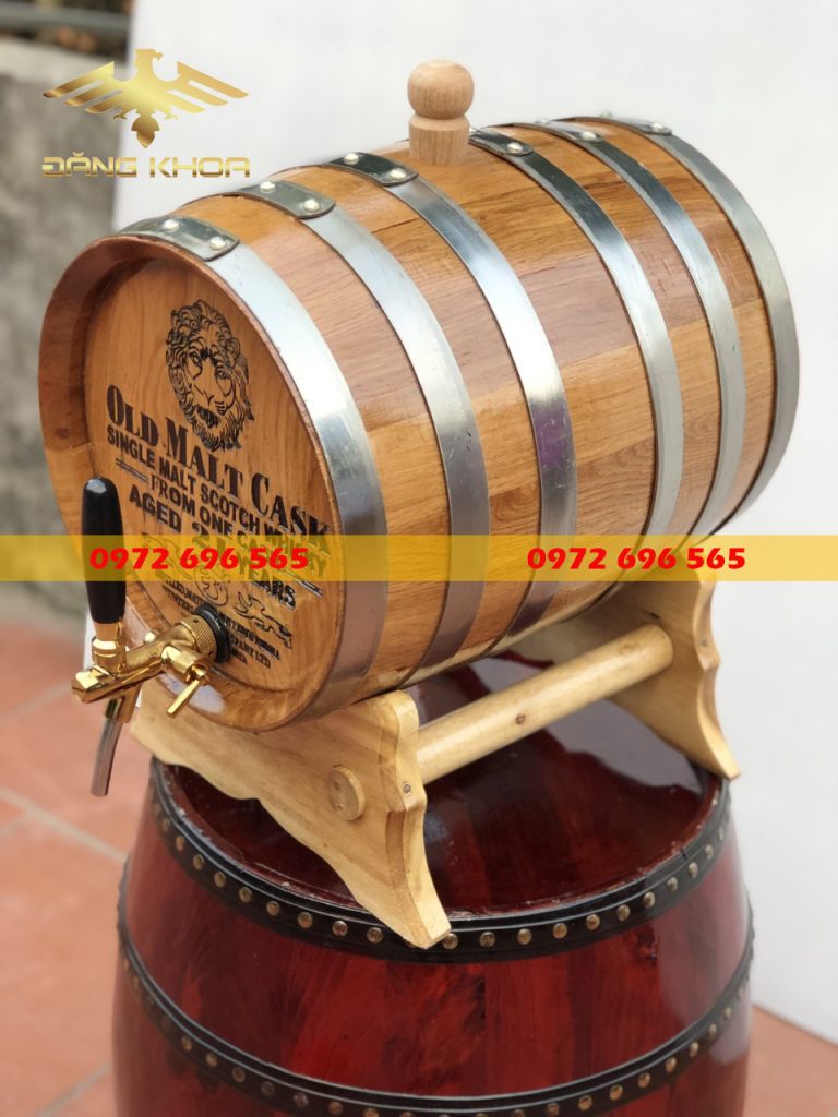 Thùng rượu gỗ sồi nhập khẩu