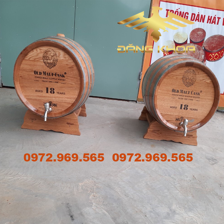 Báo giá các loại thùng ngâm rượu bằng gỗ sồi