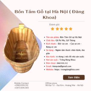 Bồn tắm gỗ Nam Định