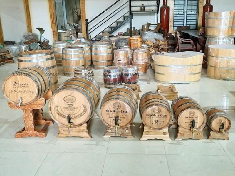 Phân loại thùng gỗ sồi